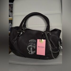 NWT Juicy Couture Chocolate Juicy Crown Satchel